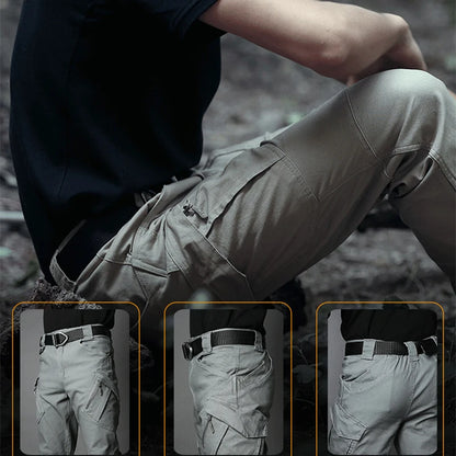 Men City Pants Cargo Trousers Multi-pocket Waterproof Wear-resistant Quick Dry Pants