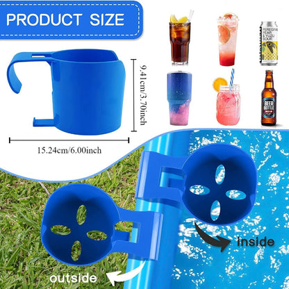 Swimming pool cup holder storage rack Swimming pool beverage beer cup holder