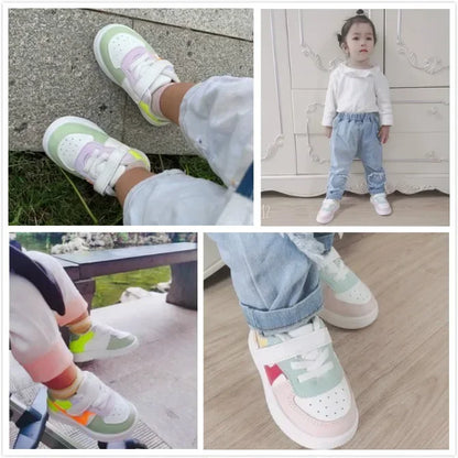 happy Casual Shoes Leather Boys & Girls ( non-slippery ) resistant Flats kids Baby Running Sports Shoe Infant Sneakers 0-2 years