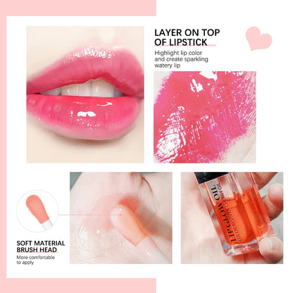 Crystal Jelly Moisturizing Lip Oil Plumping Lip Gloss Makeup Sexy Plump Lip