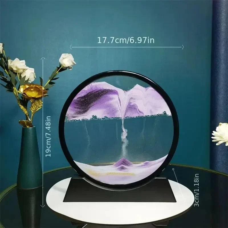 3D Sand flow Hourglass Picture