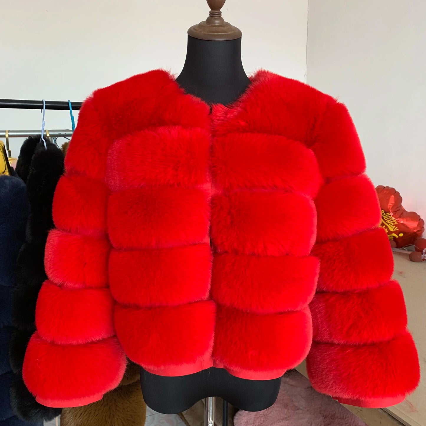 Winter Glam: High Quality Fur Jacket