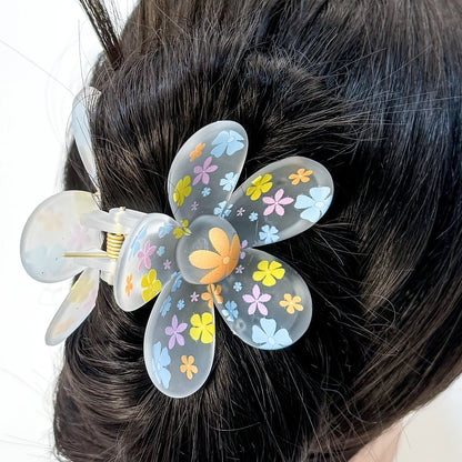 Fashion Flower Hair Claw Clip - 1pc