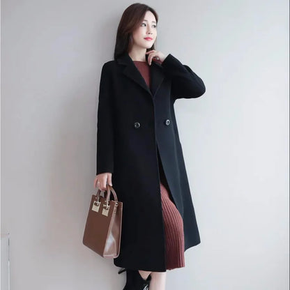 Stylish Medium Wool Coat for Luxe Comfort