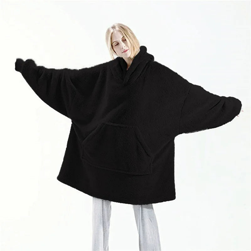 Women's Double-Faced Fleece Hoodie for Winter 2025