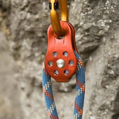 Outdoor Rock Climbing Pulley Fixed Side plate Single Sheave Pulley