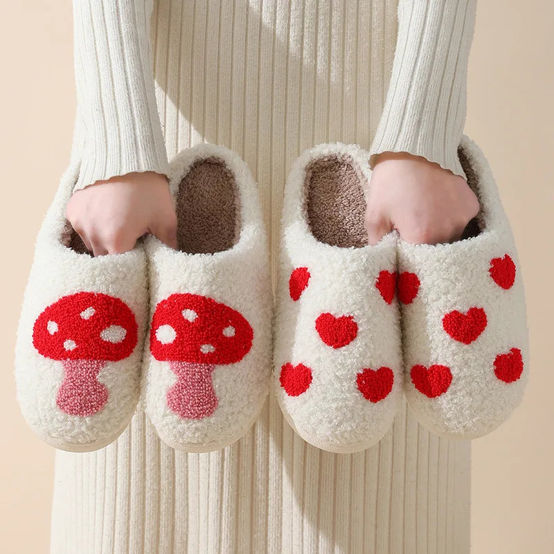 New Autumn and Winter Lovers Cotton Slippers