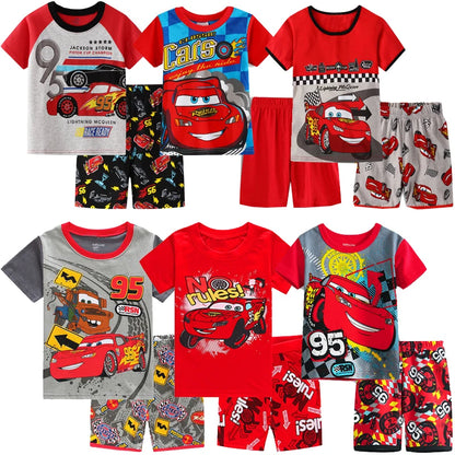 New Summer Cotton Kids Pyjamas Children Sleepwear Baby Set Boys Girls