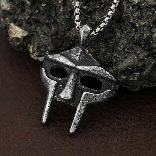 Doom Mask Pendant Necklaces For Men Women Stainless Steel