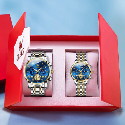 Top Luxury Brand Quartz Couple Watch Lover Gift Couple Gifts