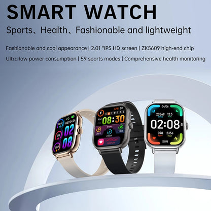 new release Xiaomi Smart Watch 2025 Android. Bluetooth Call Smartwatch Touch Dial Music Fitness Tracker Sports Watches + Earphone