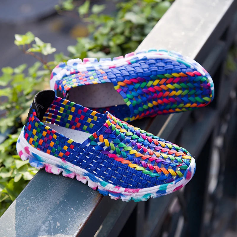 Women Shoes Summer Flats Female Loafers multi color