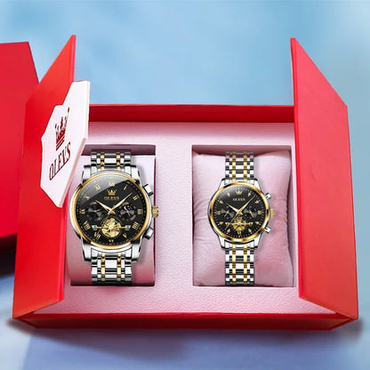 Top Luxury Brand Quartz Couple Watch Lover Gift Couple Gifts