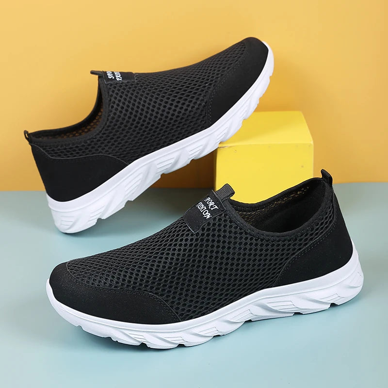 Men's Sneakers Breathable Men Casual Shoes Outdoor Male Slip On Loafers Walking Sneakers Tennis For Men