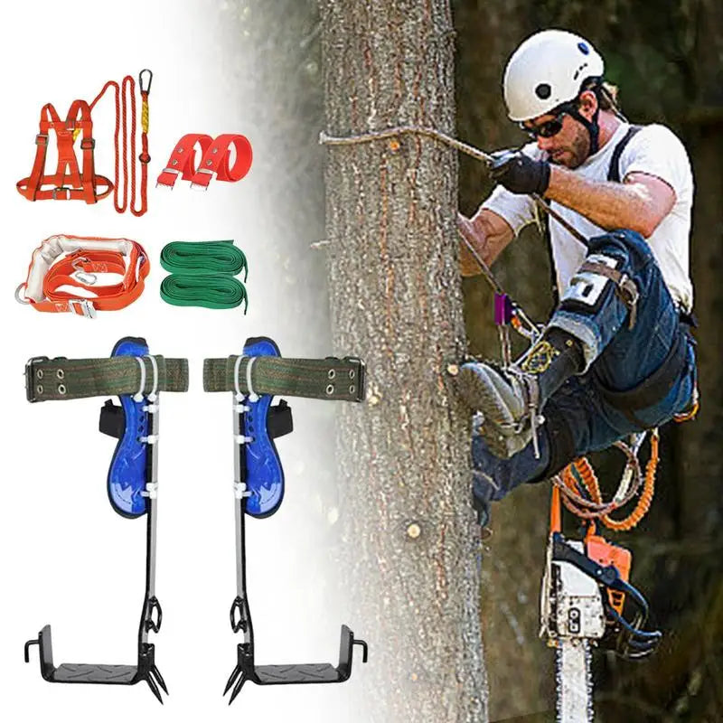 Pole Climbing Gear Kit Professional Tree Spikes