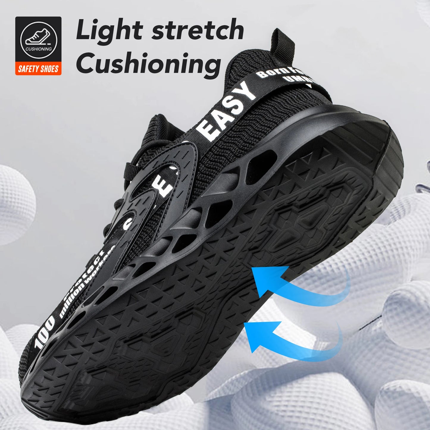 Safety Men and women Work Safety Shoes Anti-puncture Working Sneakers Male Indestructible Work Shoes Men Boots Lightweight