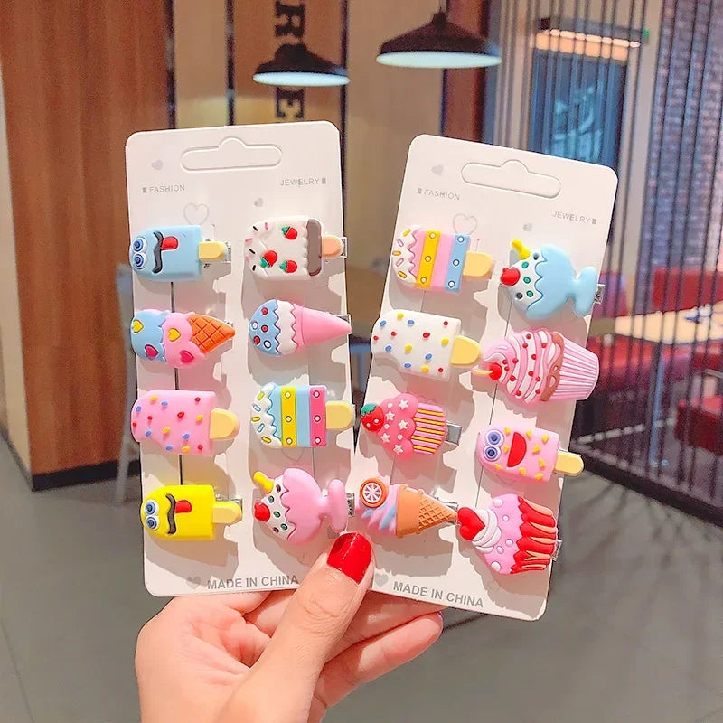 Cute Cartoon Hair Accessories - 10pcs for Girls