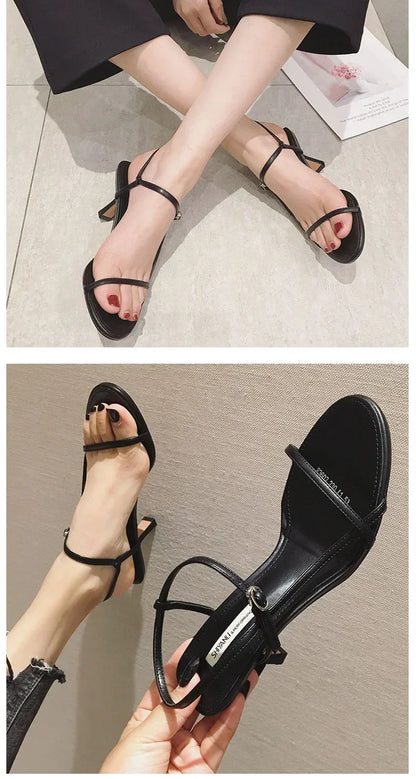 Low-heeled Woman Summer Sandals