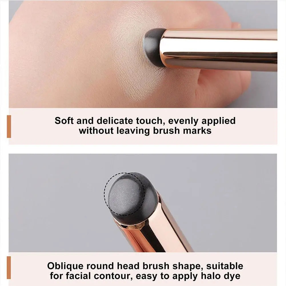 Silicone Lip Brush With Cover Cap Concealer Brush Round Head No Broken