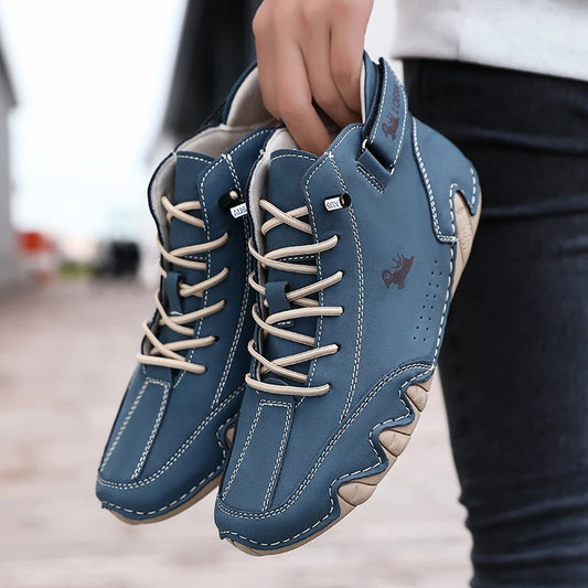 Leather Casual Shoes Sneakers for Men Fashion Outdoor Walking & Comfortable Footwear Luxury Man Boots 2025 New In