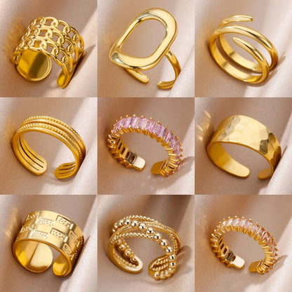 Eternal Gold: Women’s 316L Steel Rings