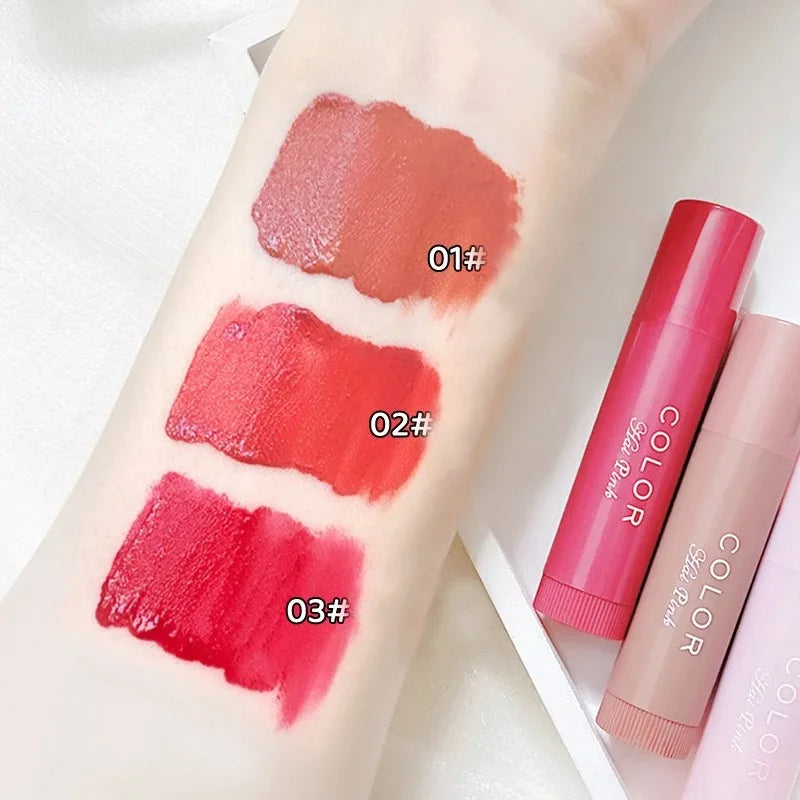 Moisturize Lip Balm Lipstick Hydrate Cute Girl Plump Lip Water Light  Lipstick Cosmetic Beauty 3 Colors