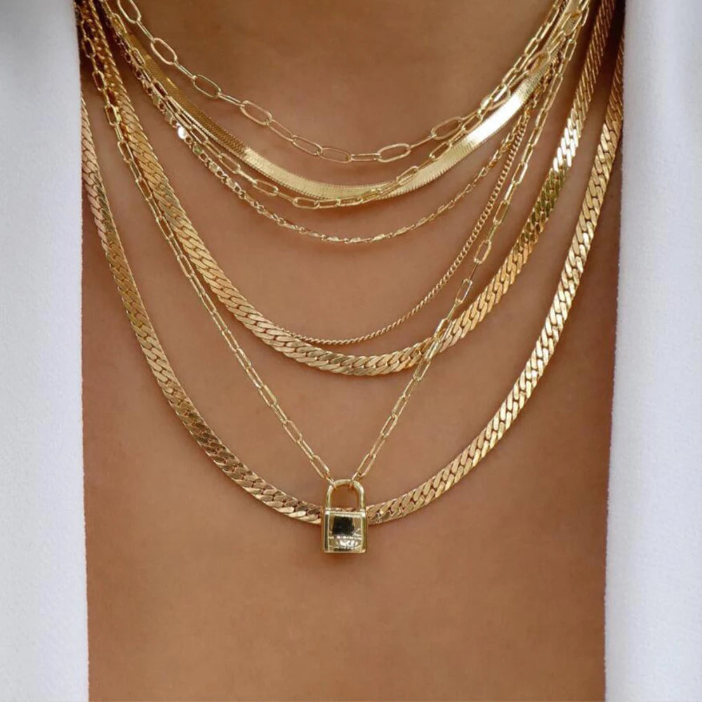 women Necklace New Gold Color