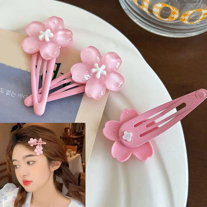 Sweet Jelly Cherry Blossom Hair Clip