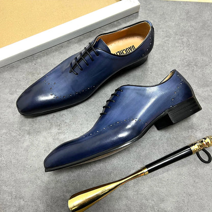 oxford style men shoes wedding & business formal luxury classic shoes