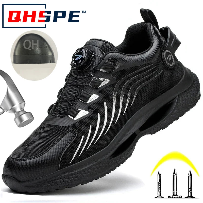 safety Fashion Men Sport Shoes Security Protective Boots Men  New Safety Shoes Men Anti-smash Anti-puncture Work  2025 style