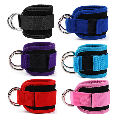 Cable Ankle Straps Double D-Ring Ankle Cuffs For Gym Workouts Glutes Legs Strength Training Brace