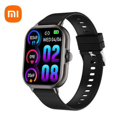 new release Xiaomi Smart Watch 2025 Android. Bluetooth Call Smartwatch Touch Dial Music Fitness Tracker Sports Watches + Earphone