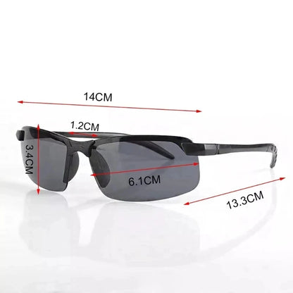 Men Night Vision Glasses for Driving Yellow Glasses PC Frame Sunglasses Outdoor Glasses To Handle At Night Anti Glare Gafas