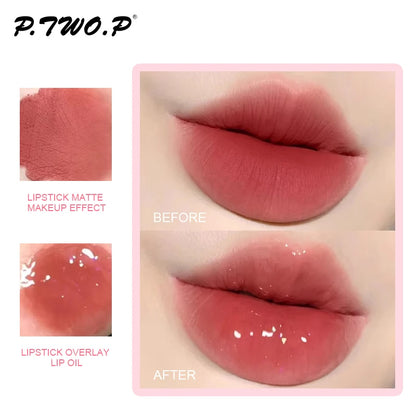 Lip Balm Makeup Strawberry Primer Moisturizing Transparent Lip Oil Long Lasting Hydrating Repair Lip Gloss