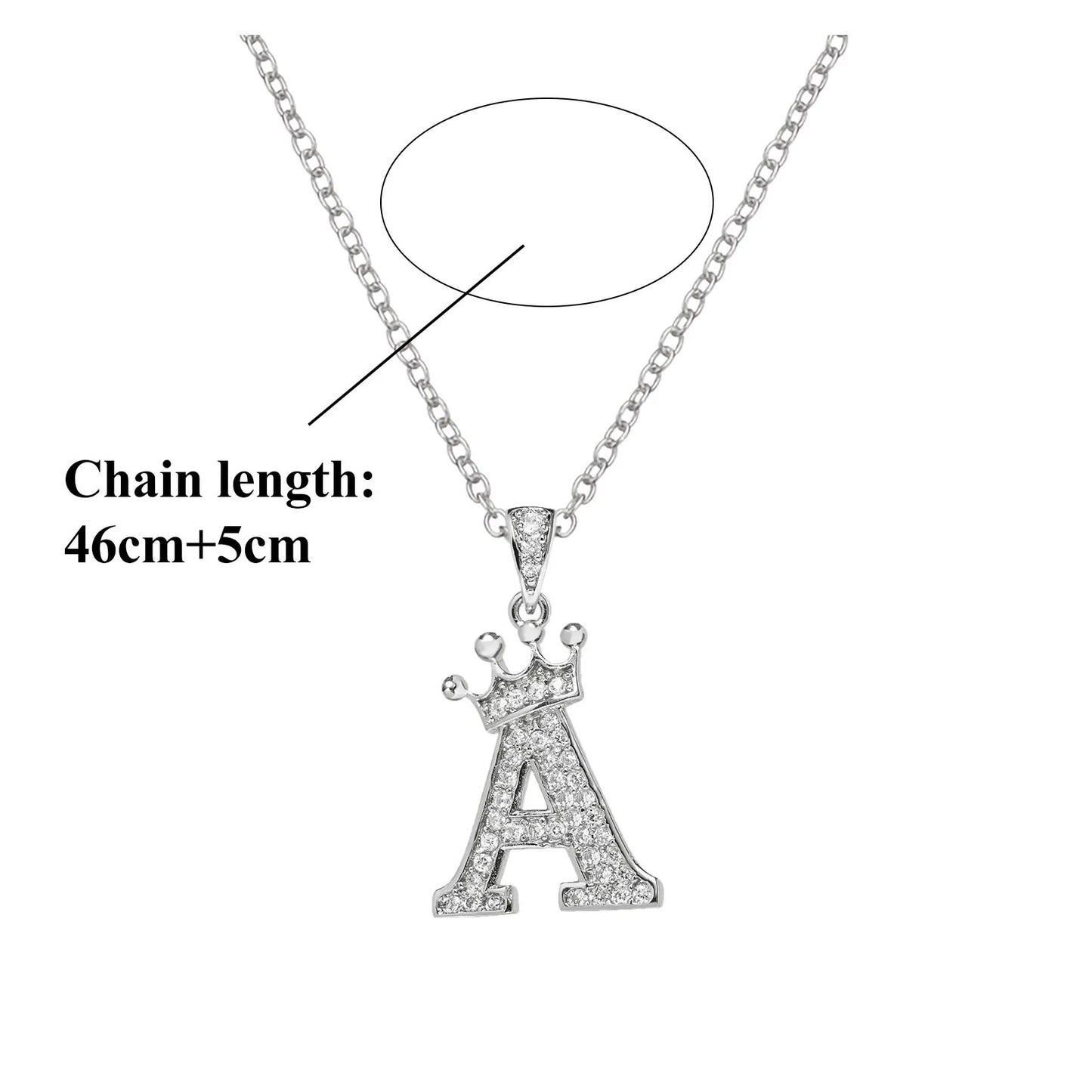 Luxury Stainless Steel Girl Alphabet Fashion Jewelry