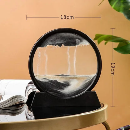 3D Sand flow Hourglass Picture