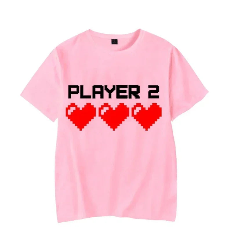 Couple T Shirt Funny Matching Lovers T- Shirt Women Man Summer Couples Streetwear