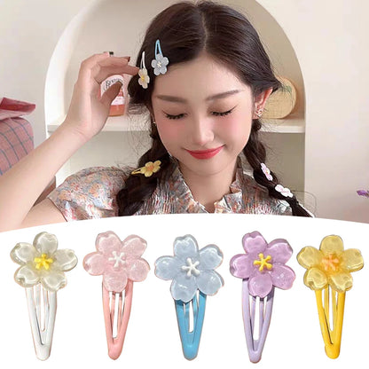 Sweet Jelly Cherry Blossom Hair Clip