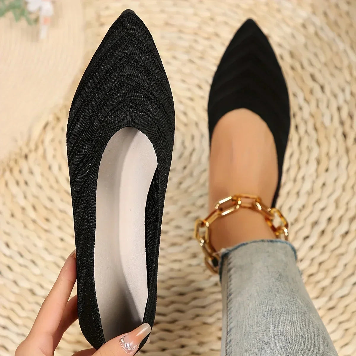 Women's fashion Pointed Toe Flat Shoes