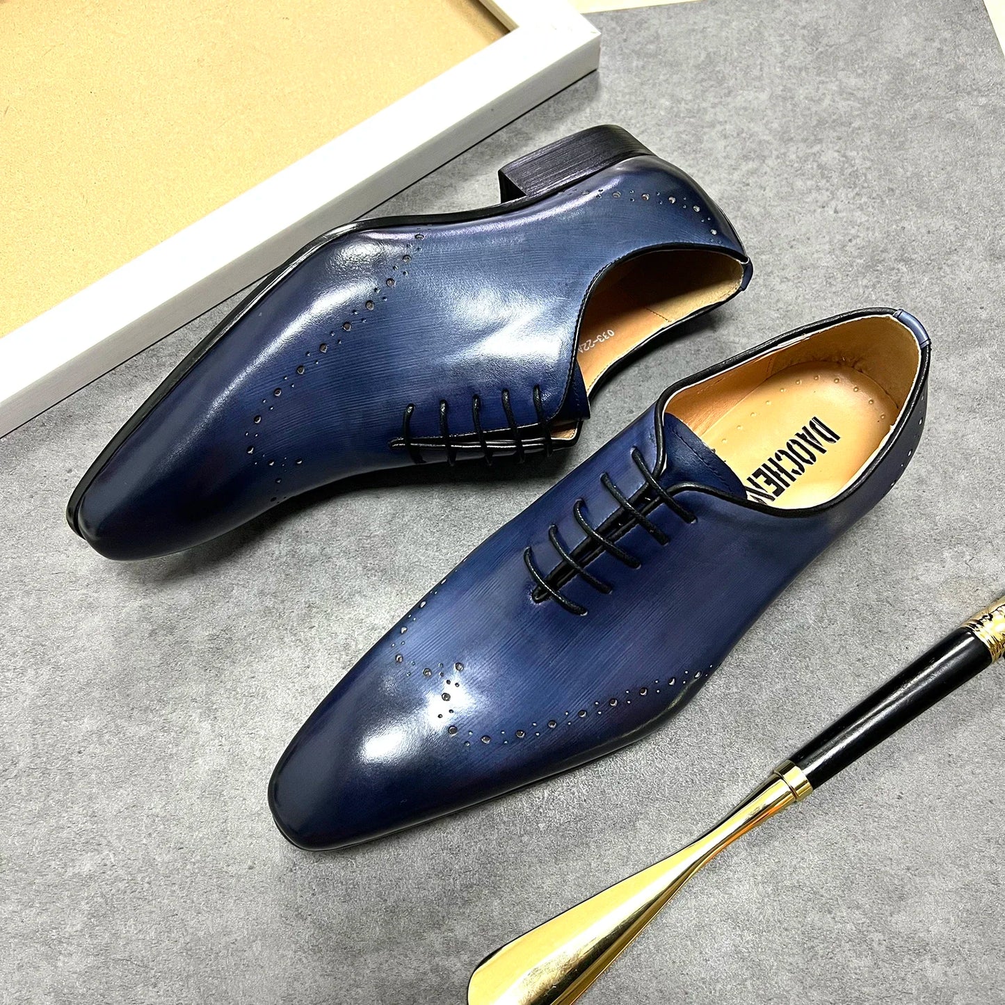 oxford style men shoes wedding & business formal luxury classic shoes