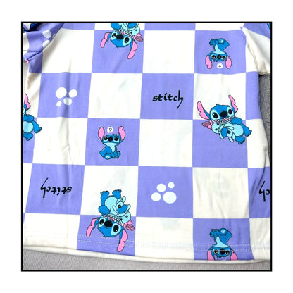 Spring Autumn Children's Clothing Sets Stitch Cartoon Boy & girl Sleepwear  3-11 years