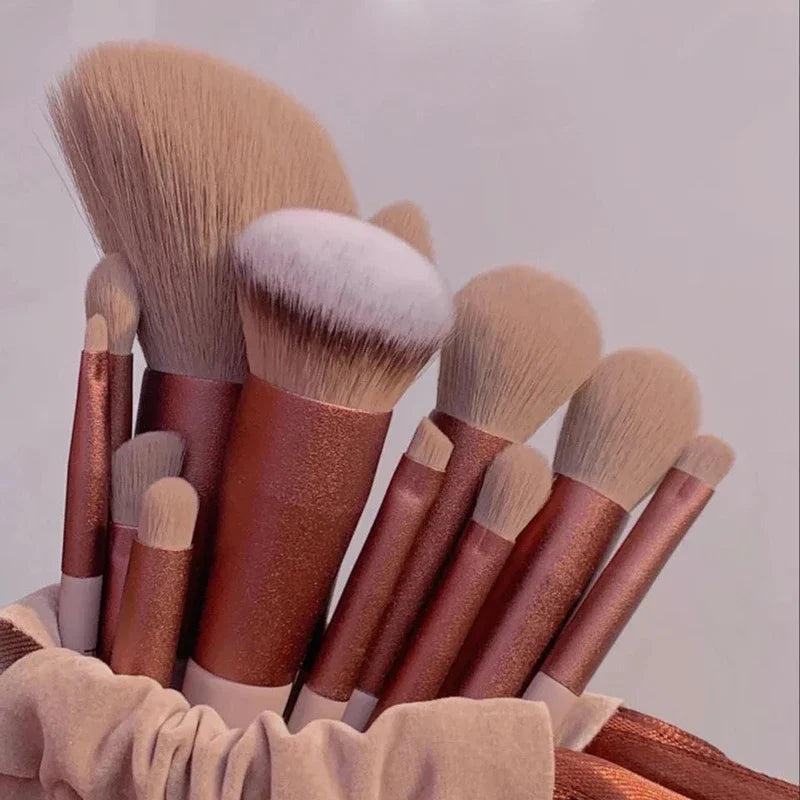 Soft Fluffy Makeup Brush Set - 13pcs