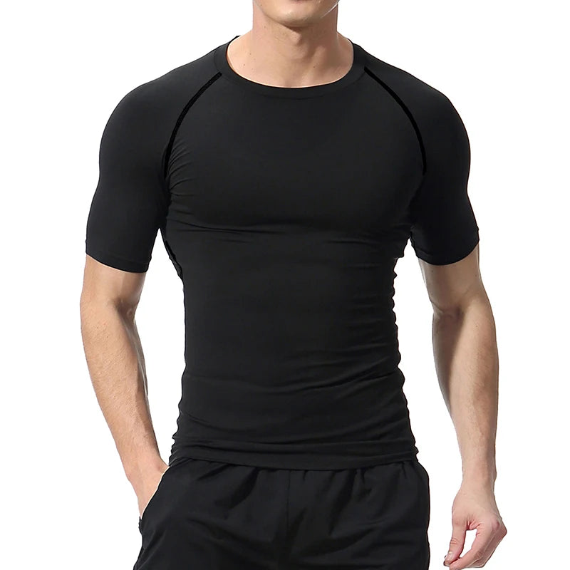 Stylish Graphic Compression Shirts for Men sports & gym Athletic Quick Dry T-shirts