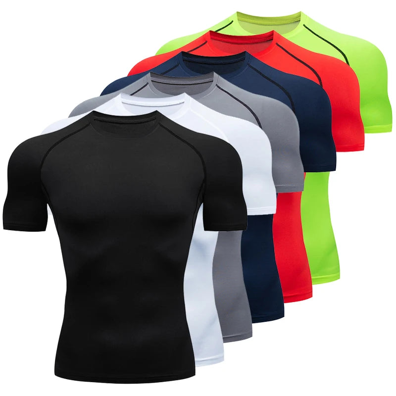 Men's Compression T-Shirts Short Sleeves , Gym , Fitness & Running