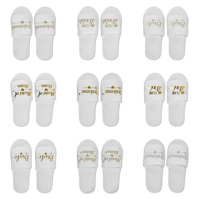 man & women Bride Wedding Slippers