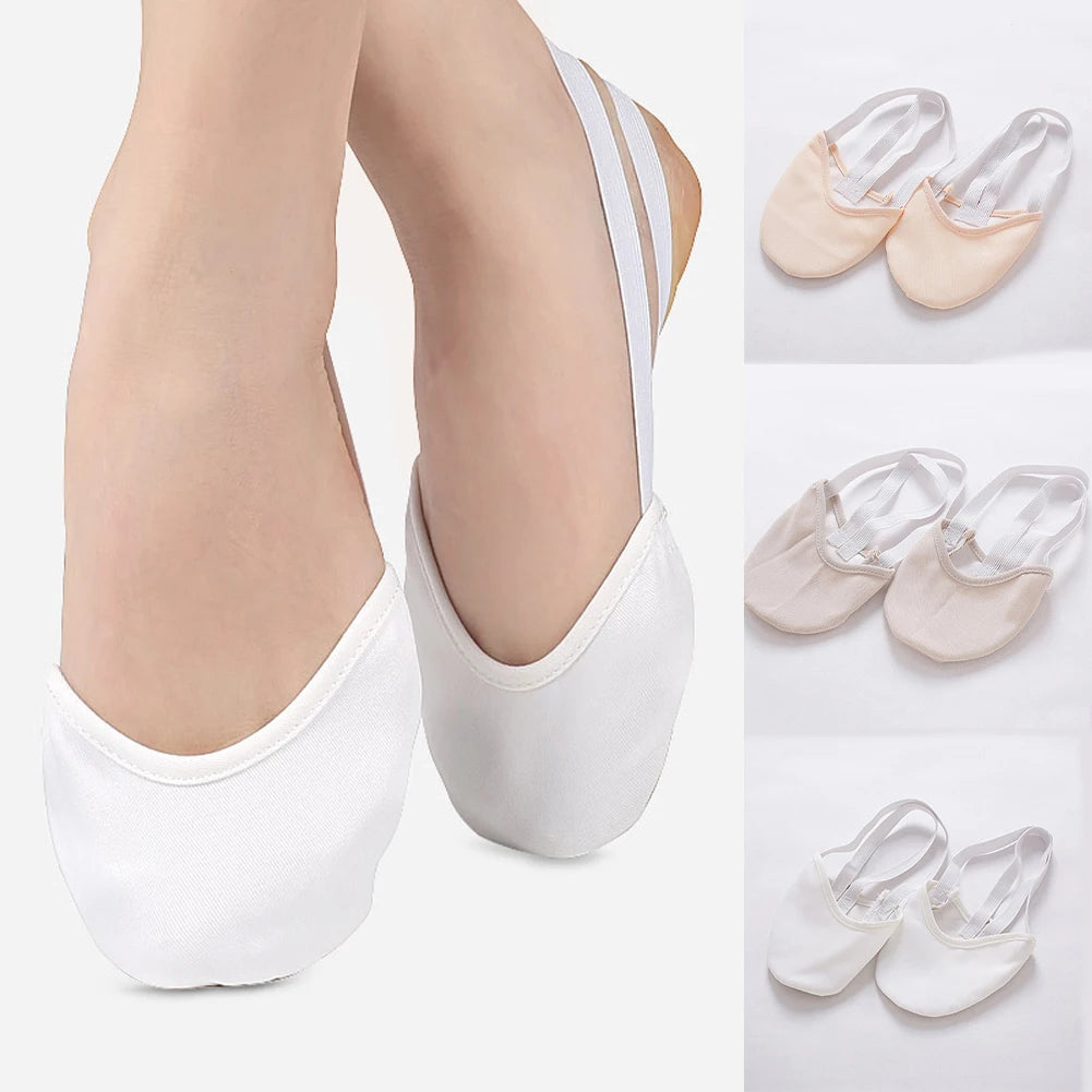 Children Slippers Soft Half Socks Ballroom Art Gym Socks Dance Shoes