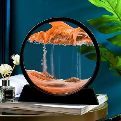 3D Sand flow Hourglass Picture