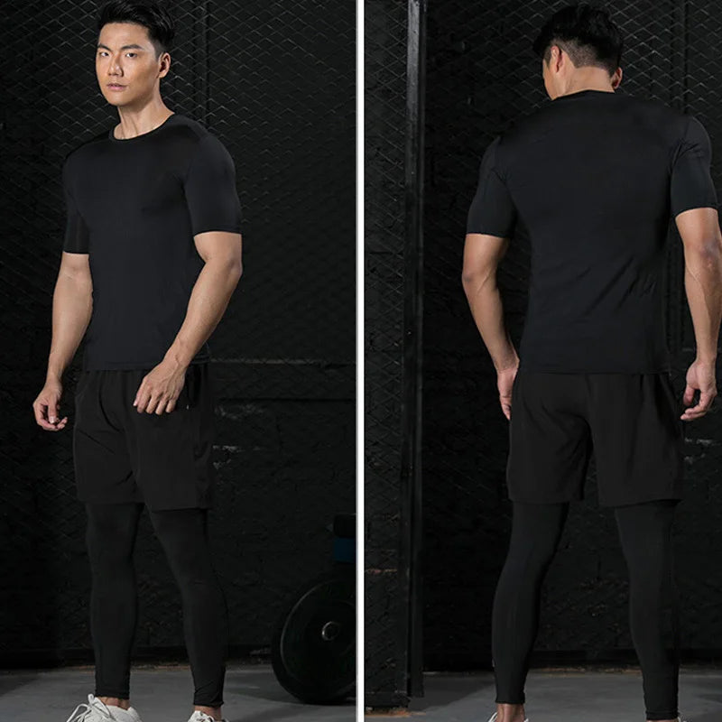 Men's Compression T-Shirts Short Sleeves , Gym , Fitness & Running