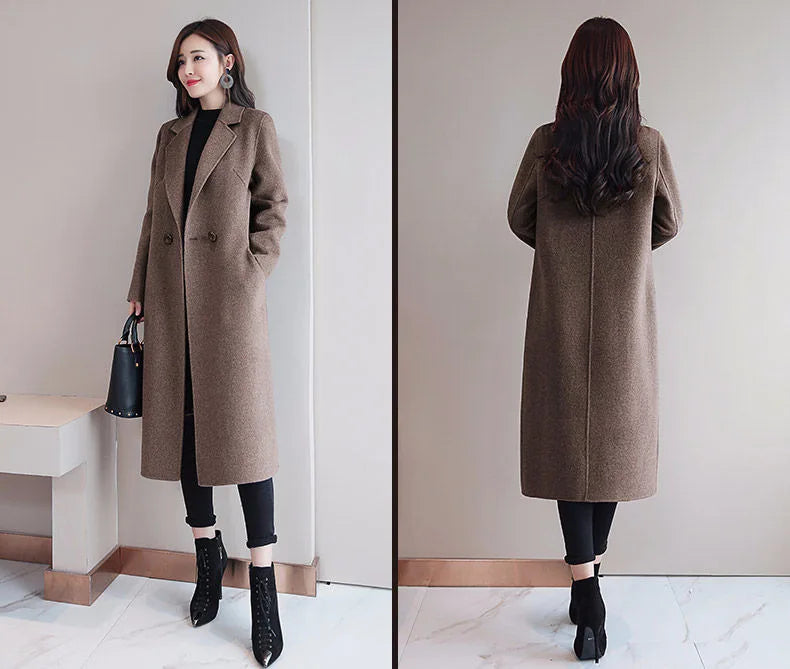 Stylish Medium Wool Coat for Luxe Comfort