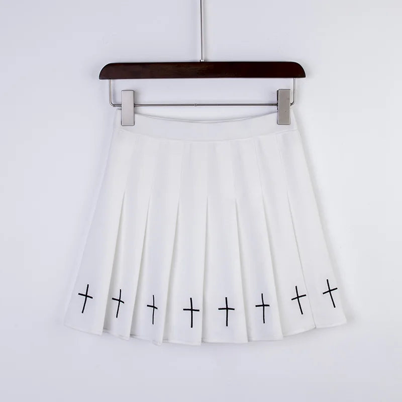 Urban Sweet: Elastic Waist Cross Skirt